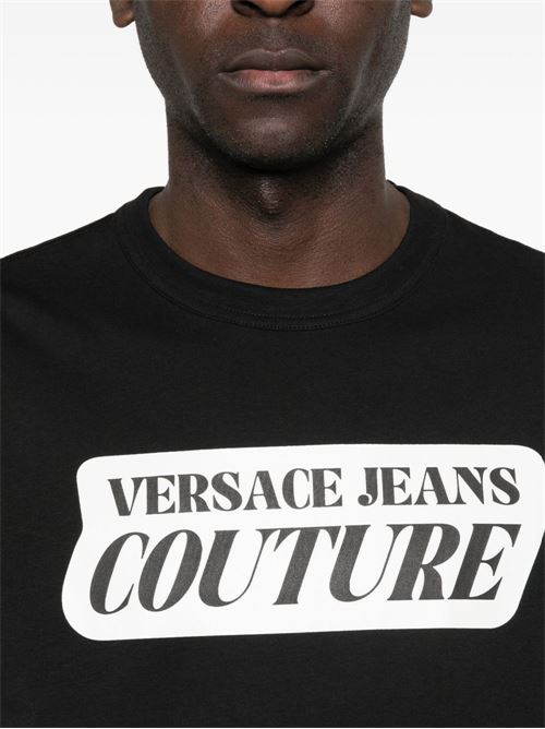 T-shirt uomo maniche corte con stampa Versace jeans Couture | 80GAHT17CJ00T899